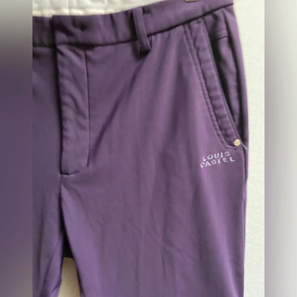 Louis Castel golf purple straight leg pants Sz 33 - Picture 4 of 10